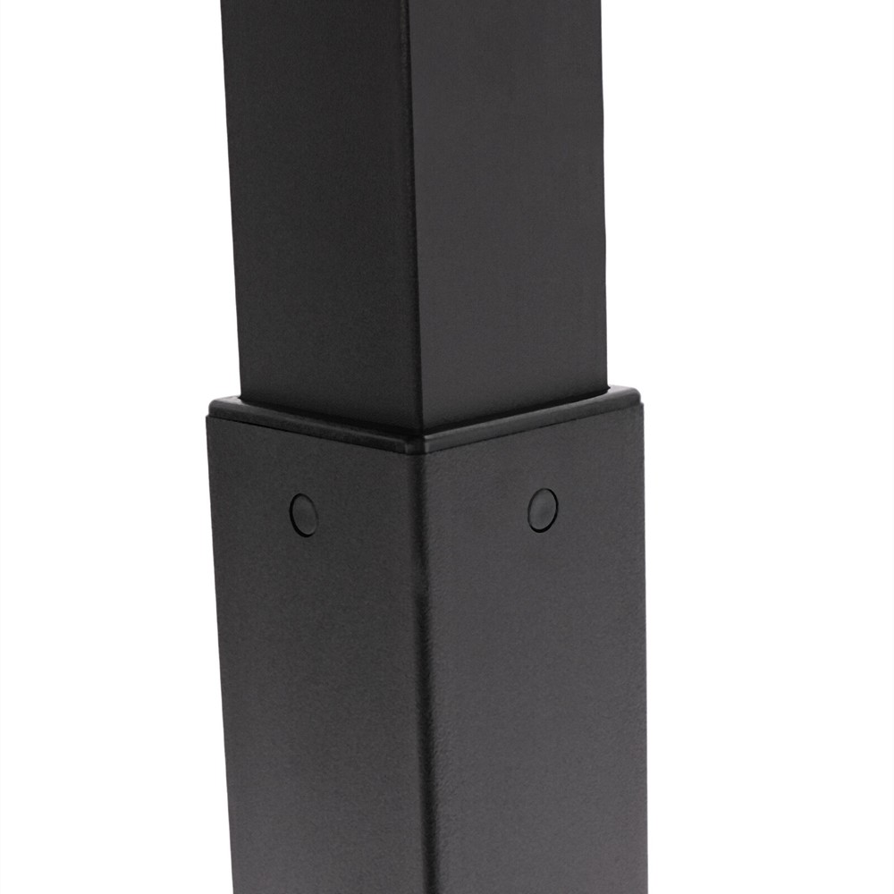 Adjustable 25.5“ Rolling Podium Desk Standing Lifting Computer Desk Black