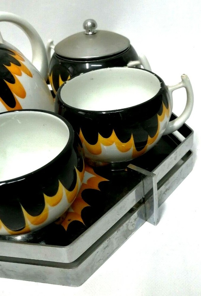 Ceramic Tea Set Design by Andrea Manetti 80s Vintage