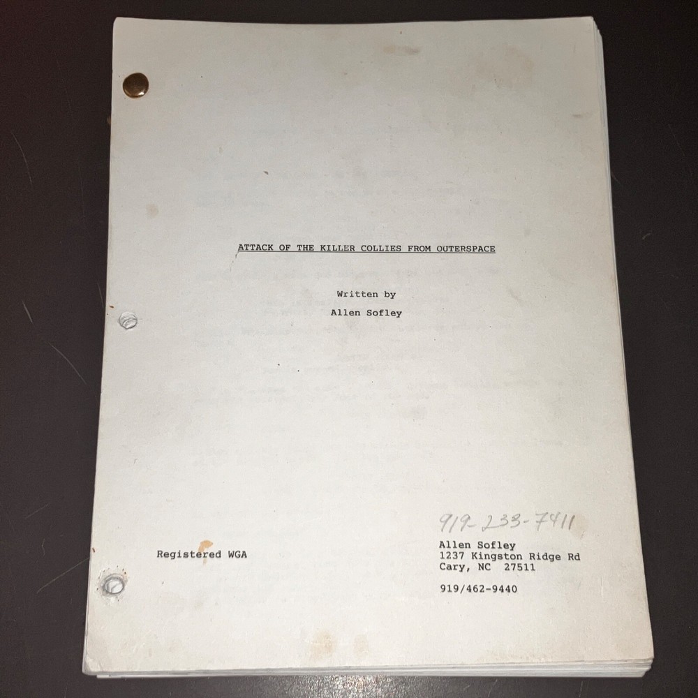 ATTACK OF THE KILLER COLLIES FROM OUTER SPACE Kids Write A Sci-Fi Script wNotes!