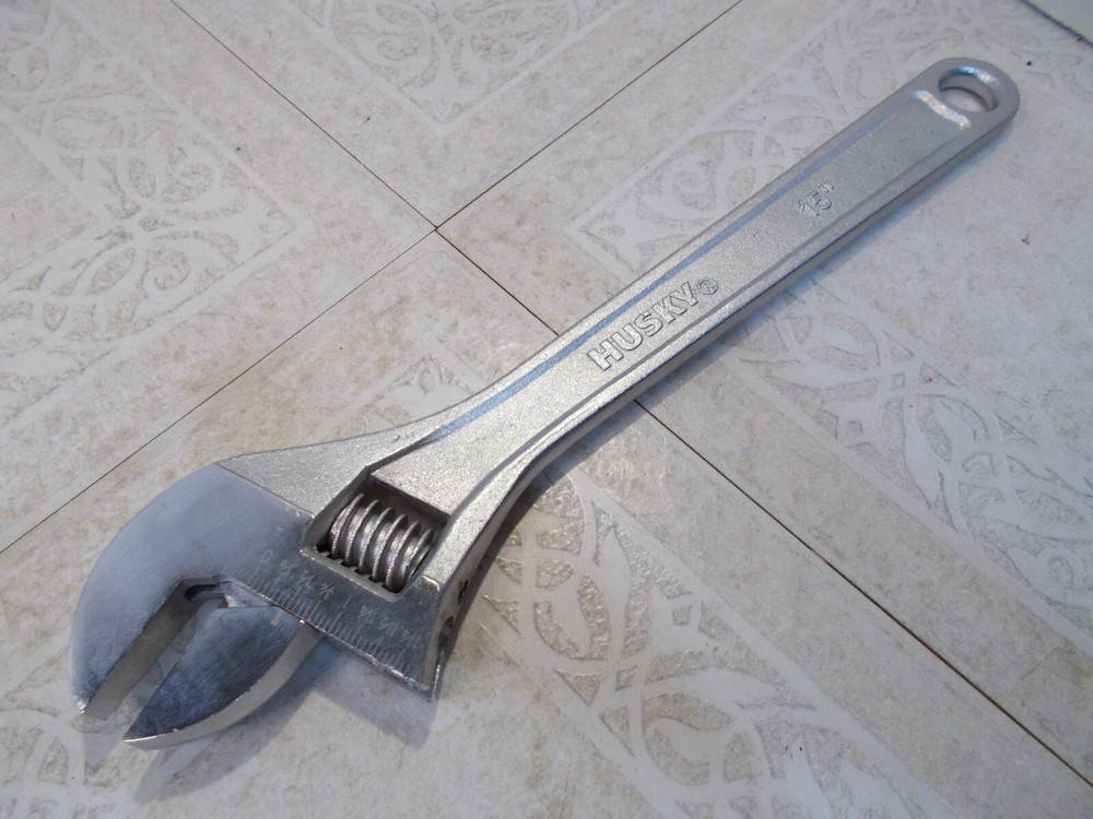15" Husky Adjustable Wrench Excellent Condition