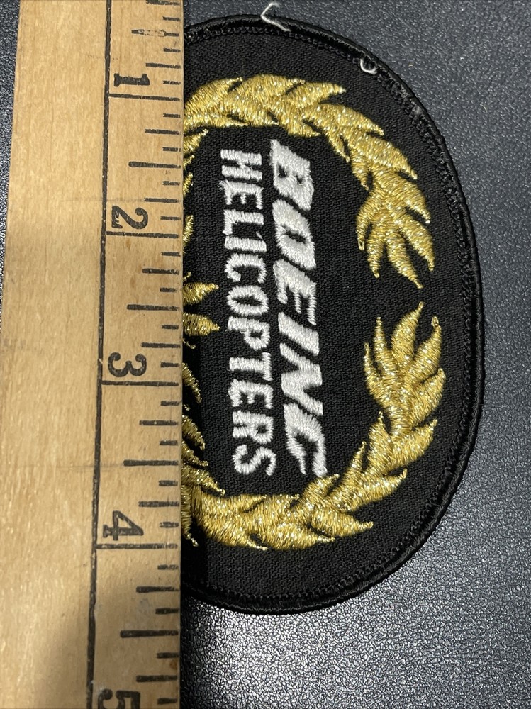 VINTAGE BOEING HELICOPTERS UNIFORM PATCH 4 1/4"