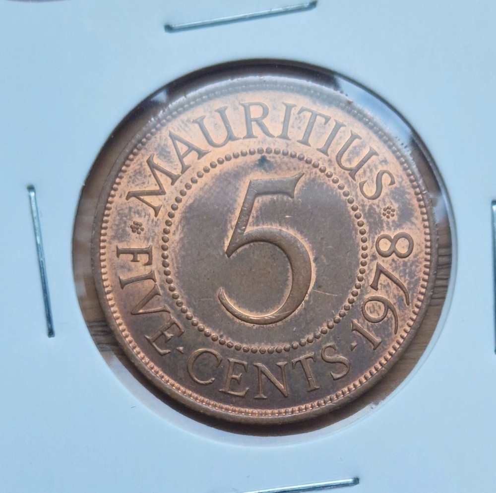 MAURITIUS 1978 5c Coin