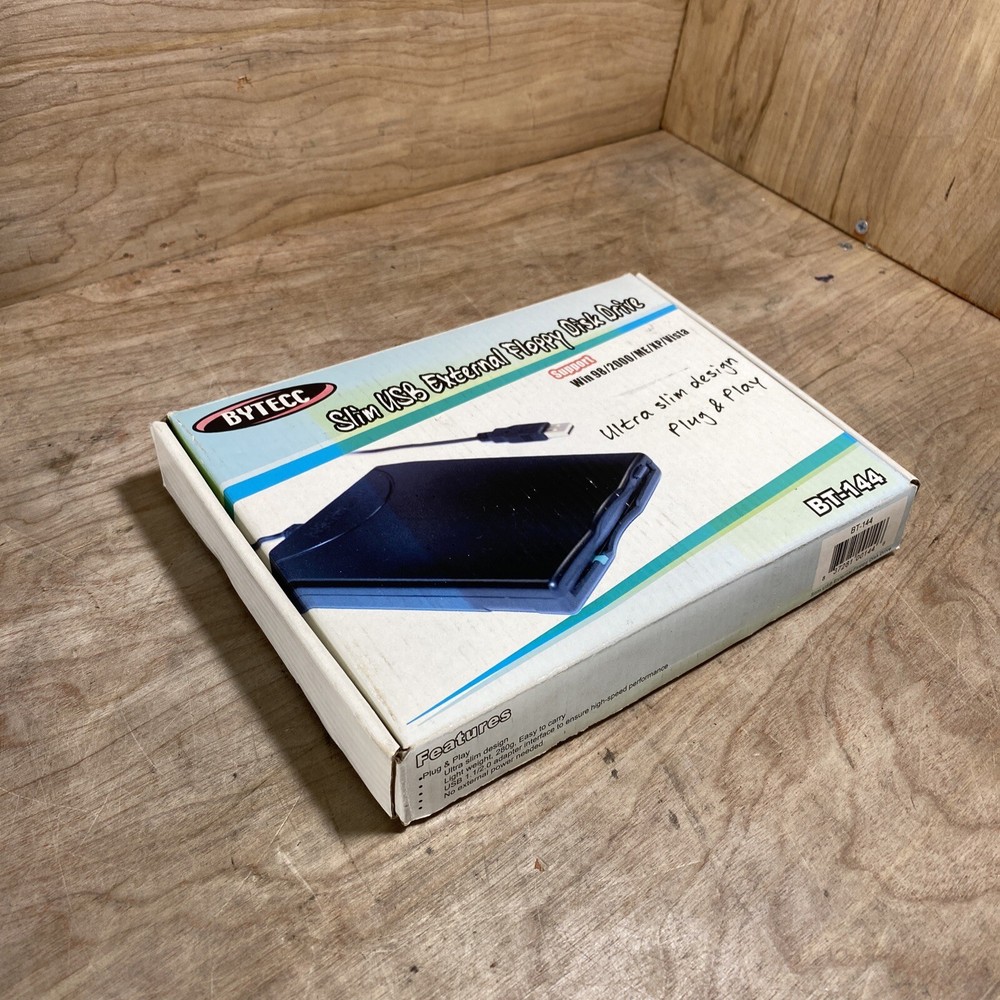 BYTECC BT-144 USB 12Mbps wired Portable External Floppy Diskette Drive Module
