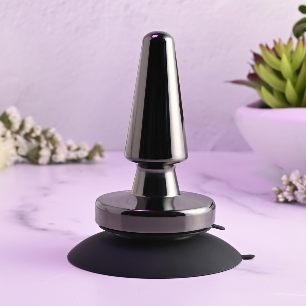 Beginner Metal Plug Rechargeable Vibrating Anal Butt Plug Vibrator Suction Cup