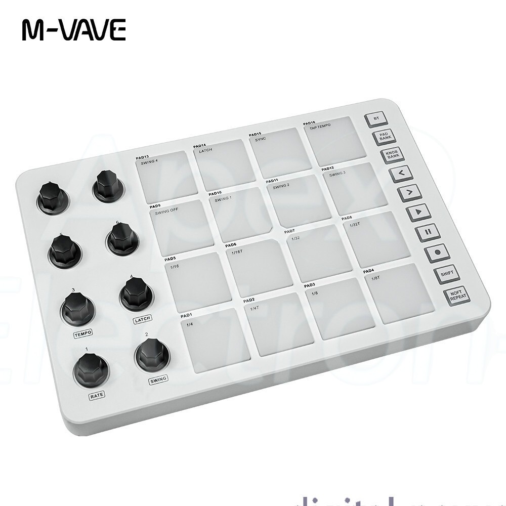 M-VAVE SMC-PAD LaunchPad USB-C and portable design Wireless MIDI Controller