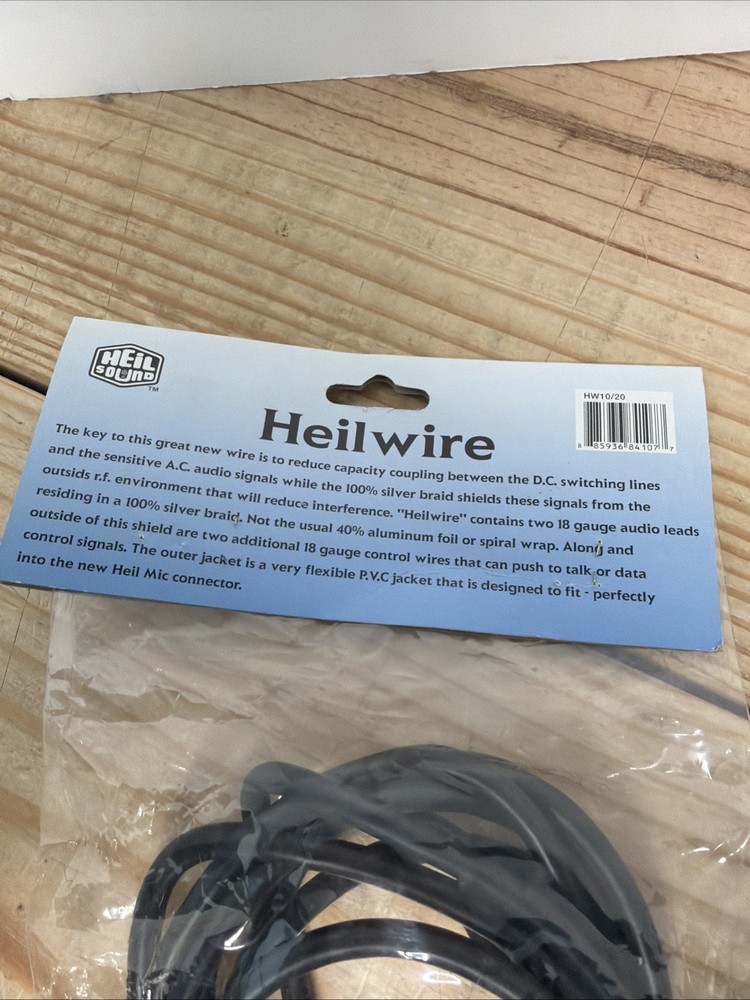 Heil Sound HEILWIRE 20 Microphone cable, 4-cond. shielded 20ft. D