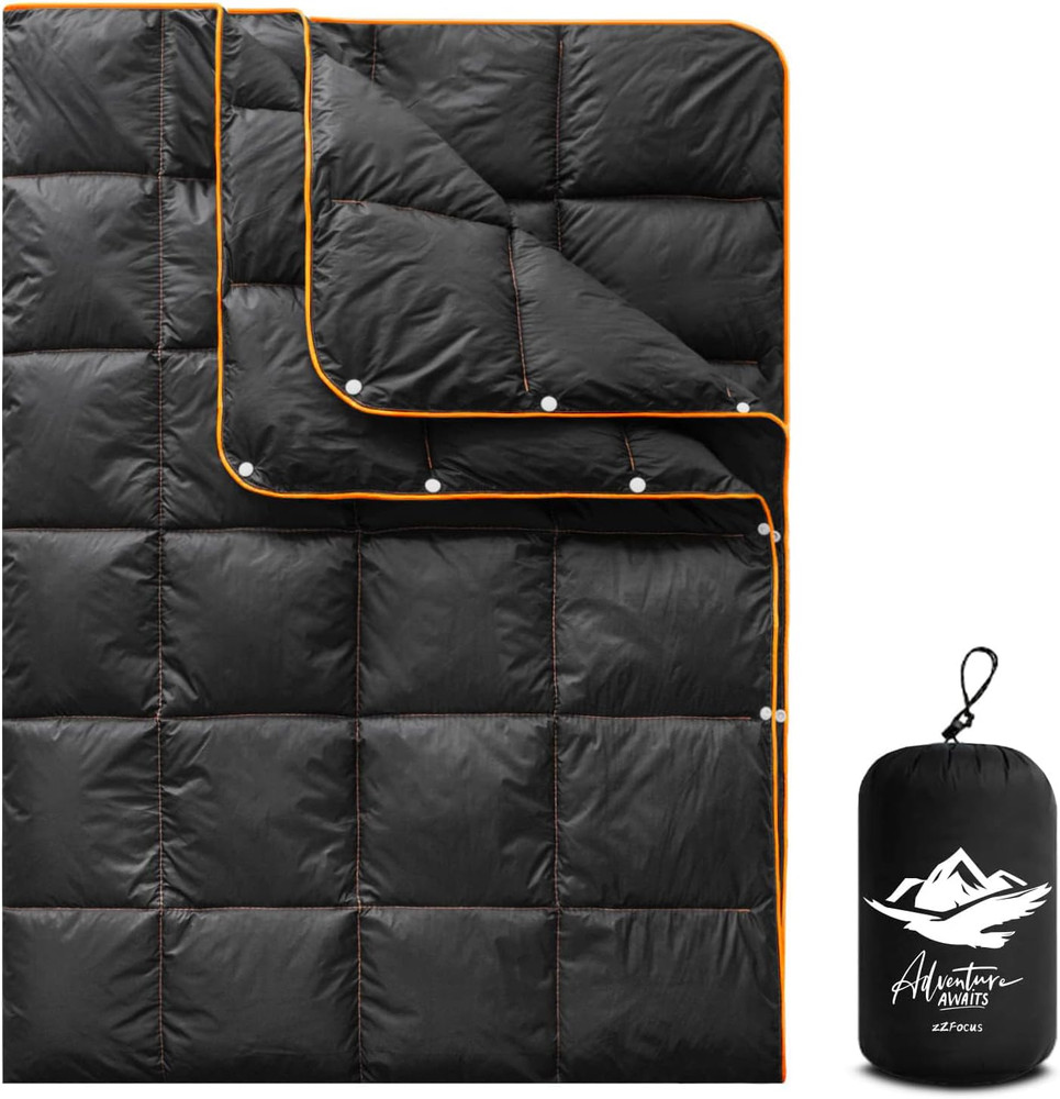 Camping Blanket,Lightweight Puffy Blanket Packable down Alternative Throw Blanke