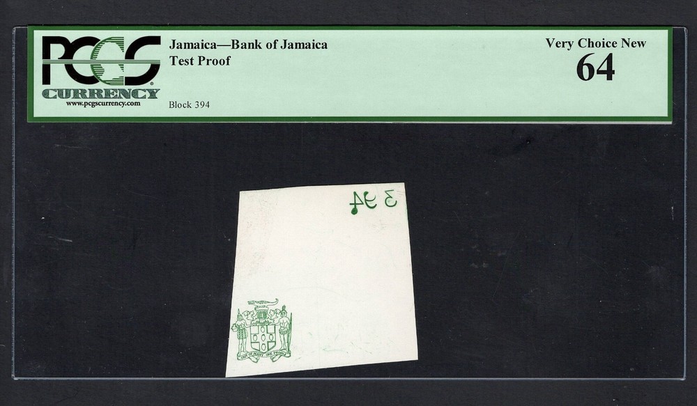 Jamaica- Test Proof  Vignette Uncirculated