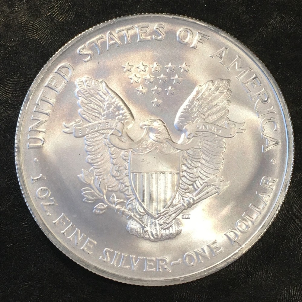 2005 Uncirculated American Silver Eagle US Mint Issue 1oz Pure Silver #o492
