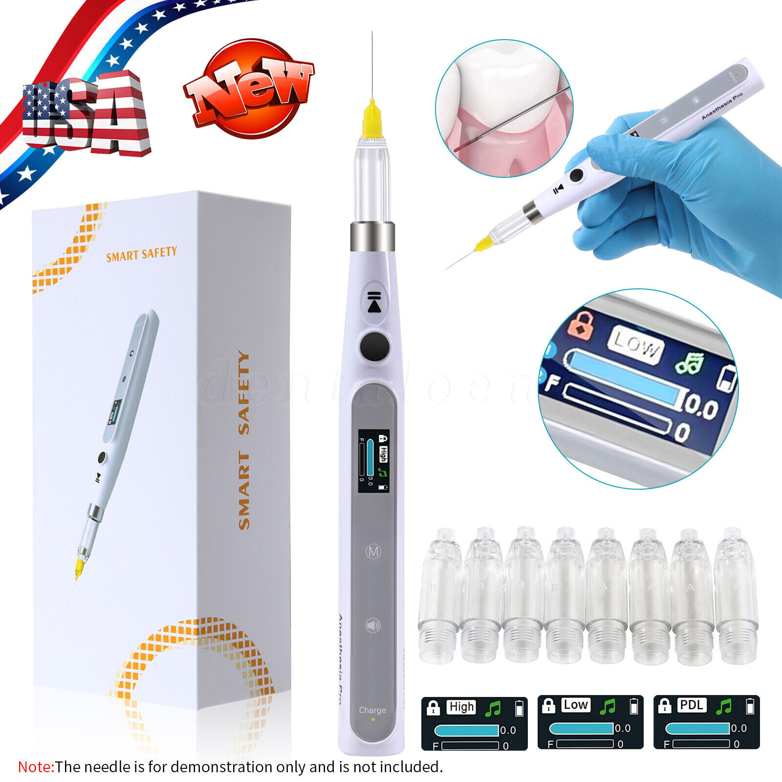 Woodpecker Style Dental Painless Oral Local Anesthesia Device Injection Pen