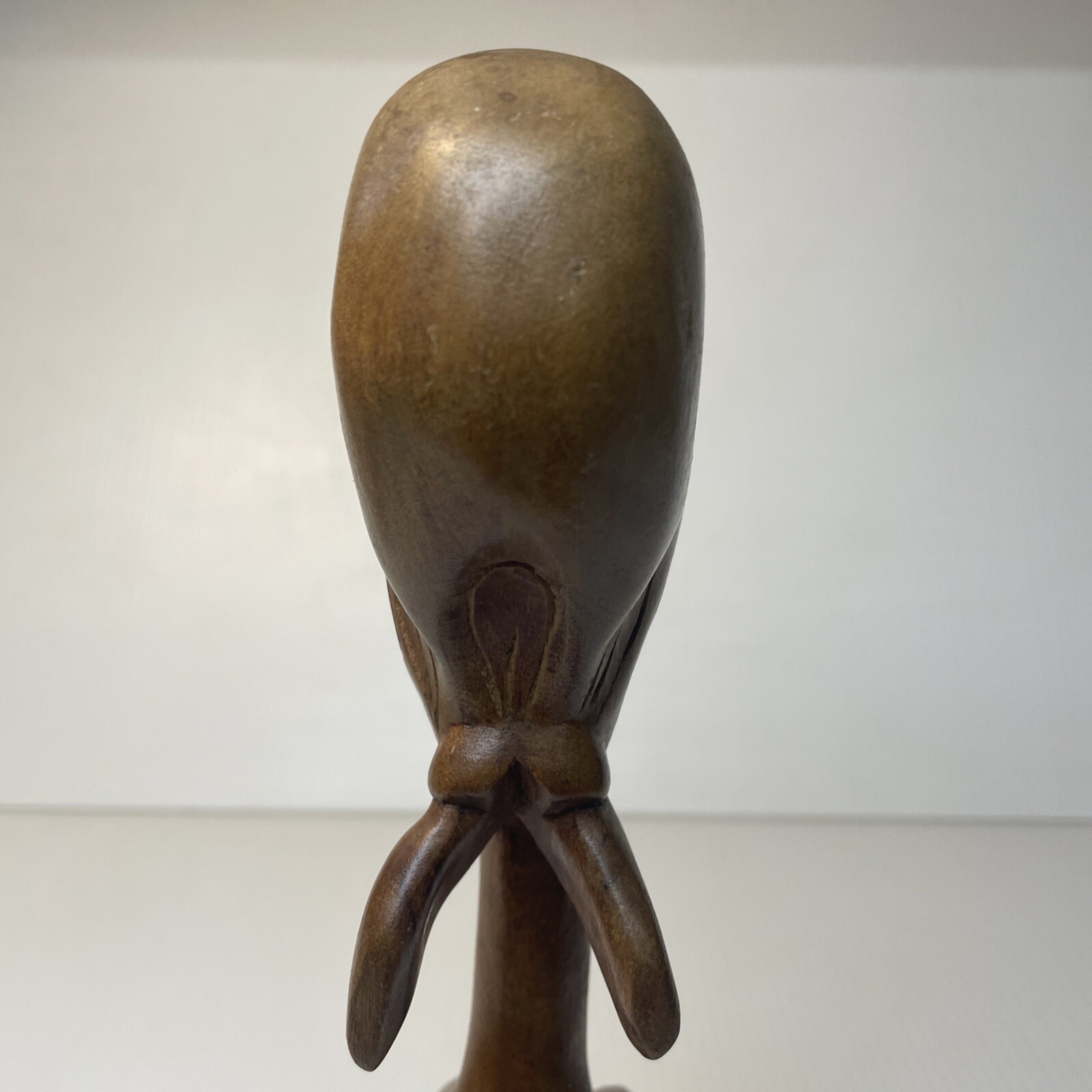 African Haitian Woman Bust Hand Carved Wood Tribal Figurine Art Statue Nude