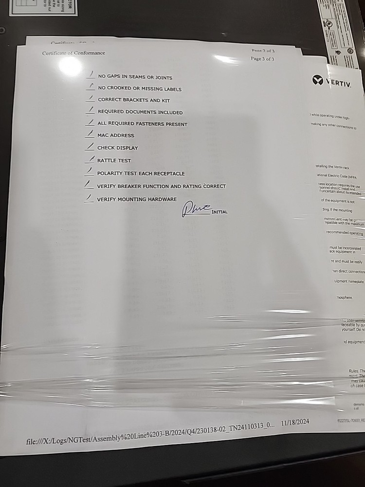 Vertiv Geist VP5UV400 Power Distribution Unit