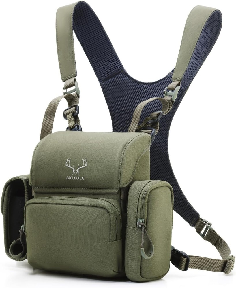 Binocular Harness Chest Pack: Bino Case with Rangefinder Pocket, Multi Pockets