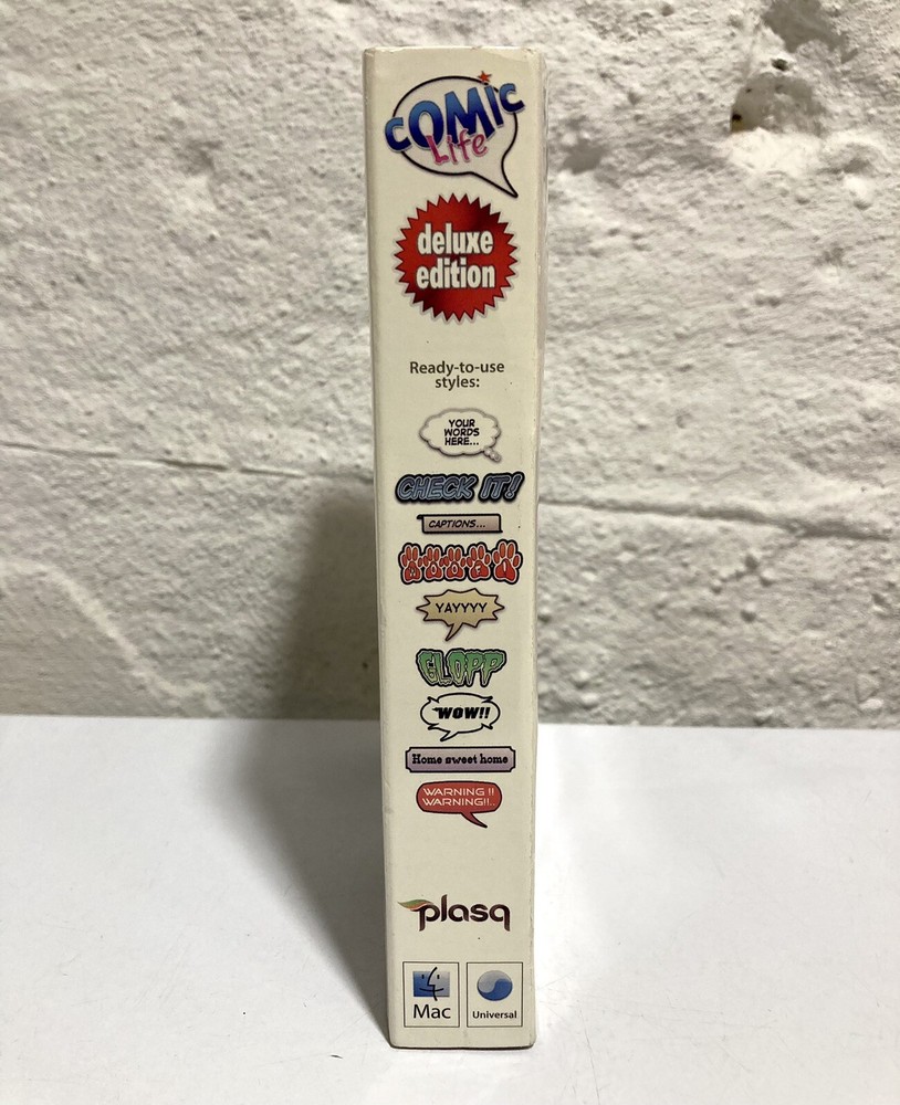 Plasq's Comic Life Deluxe Edition for Mac (Universal), 2006, with Key Code
