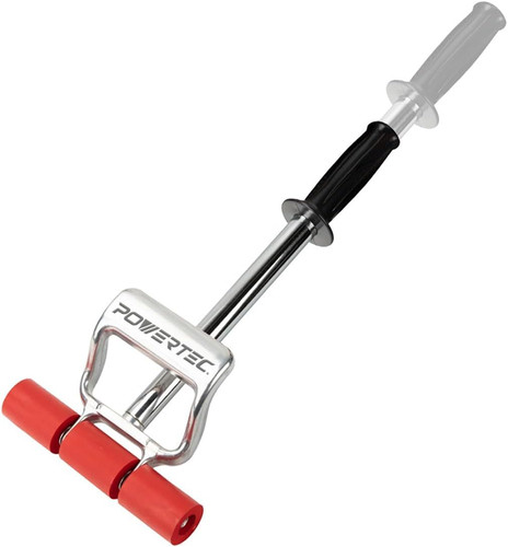 POWERTEC Extendable Floor and Wall 17"-27" Extendable, Silver/Red