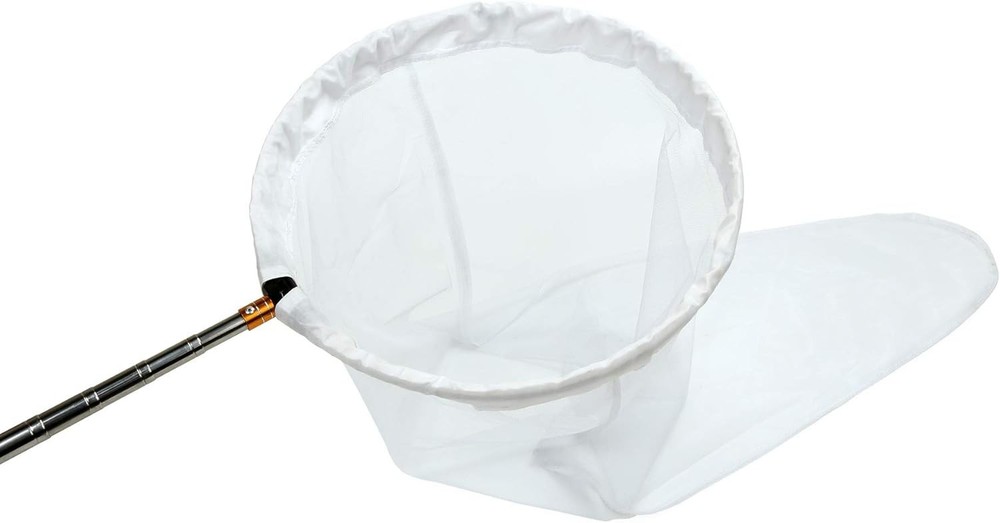 Lightweight Insect Catching Net - 24" Depth, 12" Ring & Telescoping Handle
