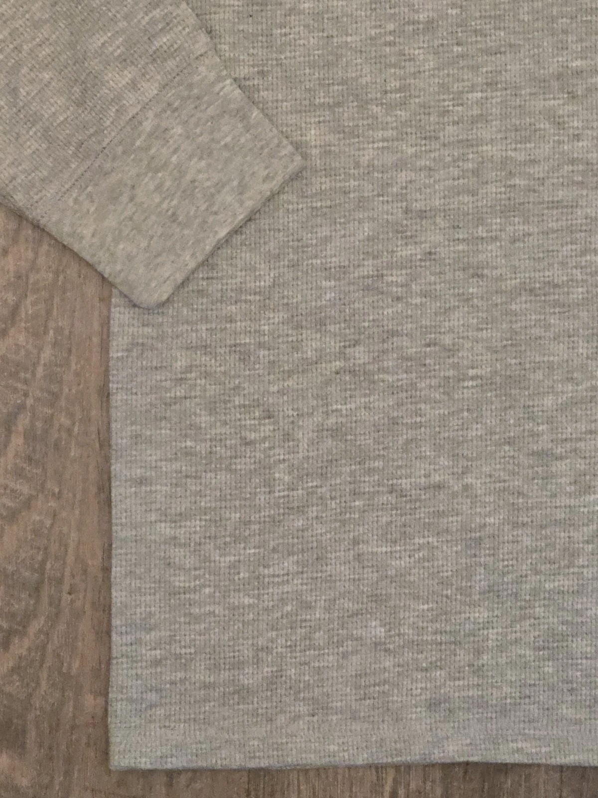 NWT Polo Ralph Lauren Waffle Knit Henley Thermal Crew-Neck T-Shirt SZ- L - Gray