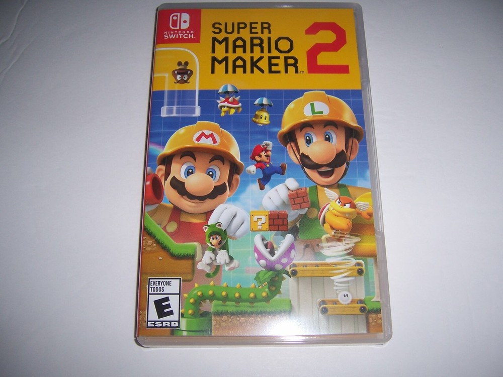 Original Box Case Replacement Nintendo Switch for Super Mario Maker 2 Two