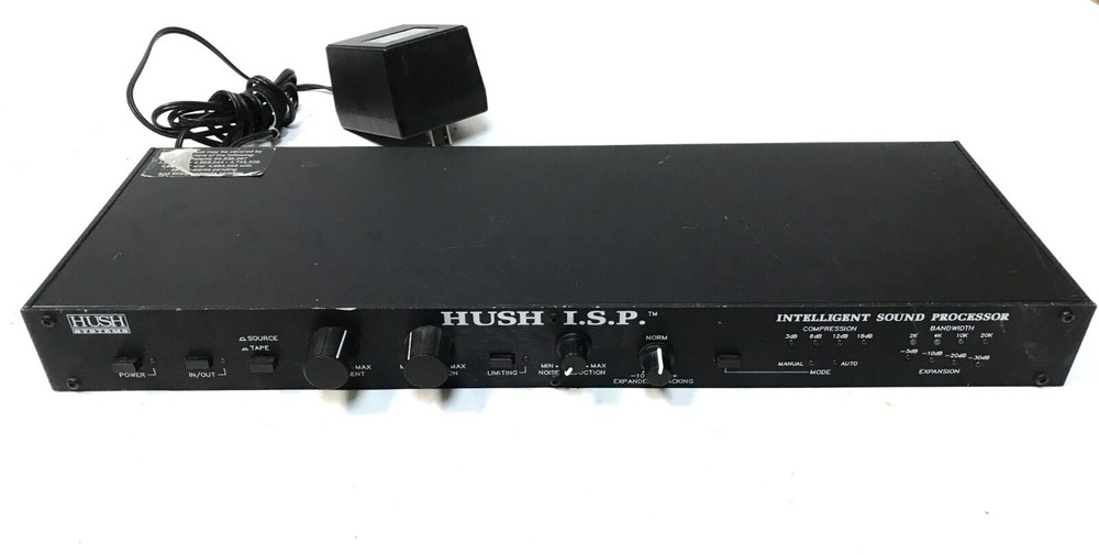 HUSH I.S.P. ISP INTELLIGENT SOUND PROCESSOR Compressor Enhancer Noise Reduction