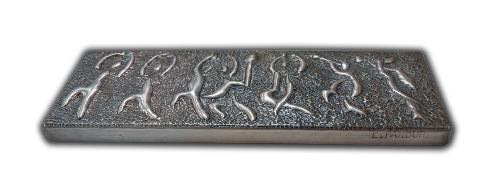 "Dance" Silverplated Copper Unique Mixture Contemporary & Traditional