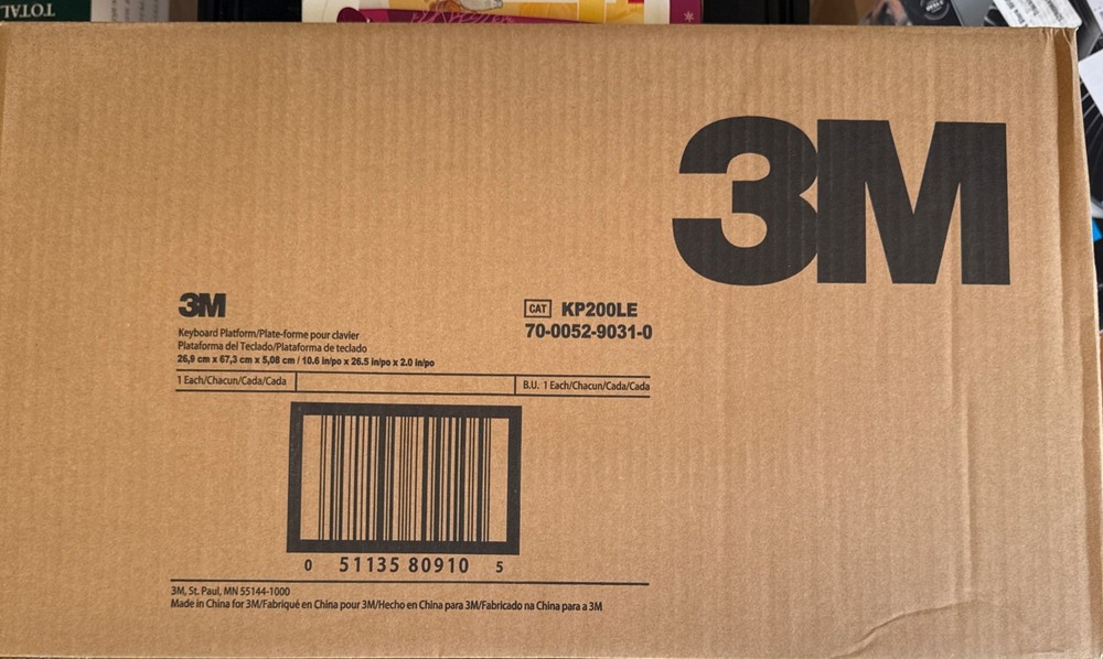 3M Keyboard Platform, Adjustable w/ mounting baseplate