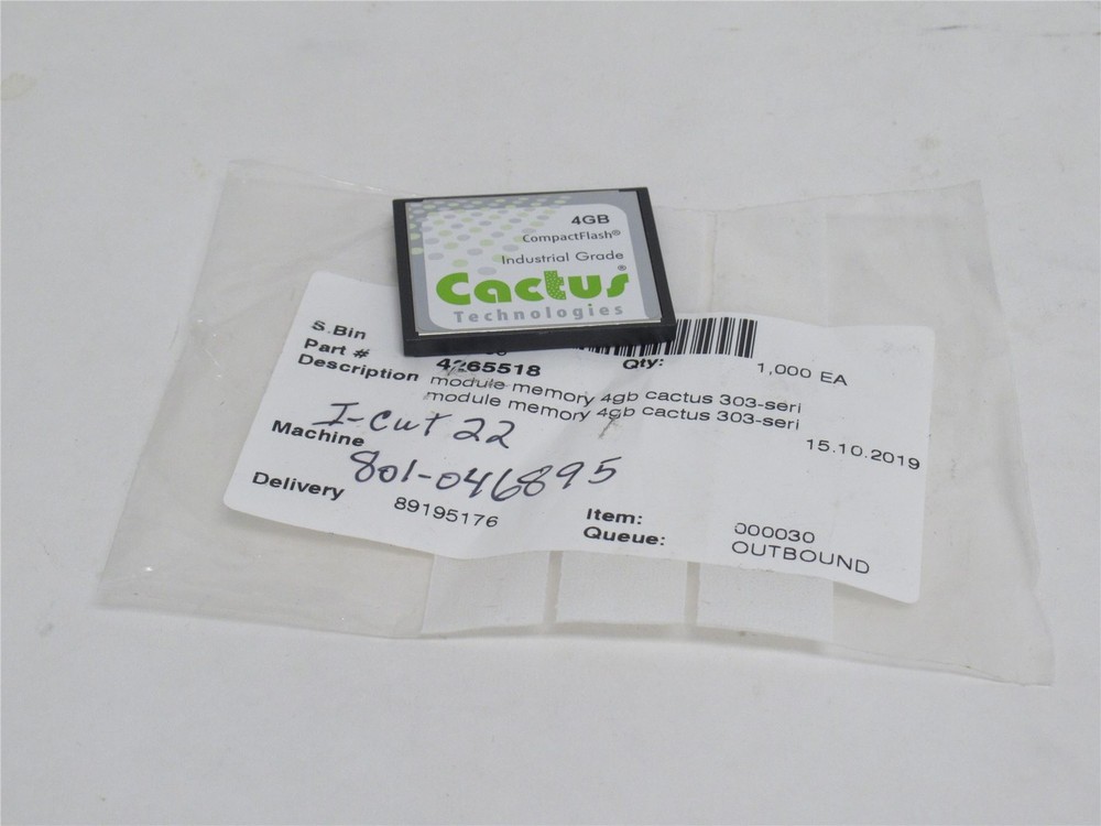 234430 New-No Box; Marel 4265518 Programmed Memory Module; Ser: 303; 4GB