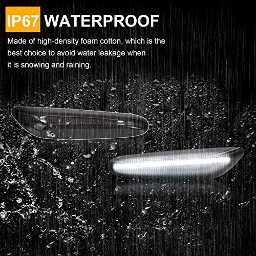 Front Sequential LED Side Marker Light Replacement For 2003-2013 E60/E61