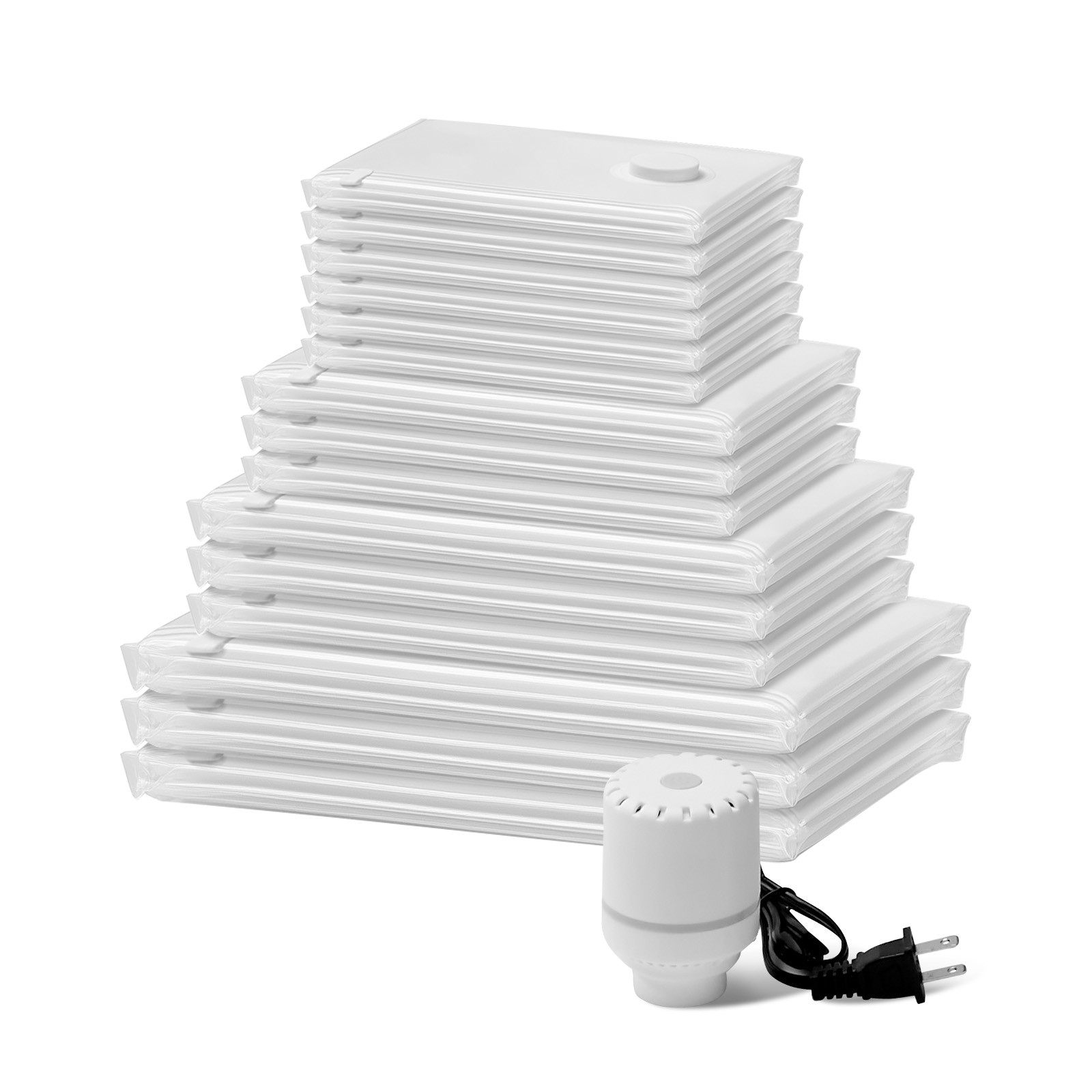 Uimoso 15Pack Vacuum Storage Bags Space Saver Bag Cloth Saving Bag Electric Pump