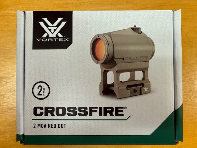 Vortex Crossfire 2 MOA Red Dot Sight Scope 2/Mounts Tan Auth/Dealer CF-RD2-T