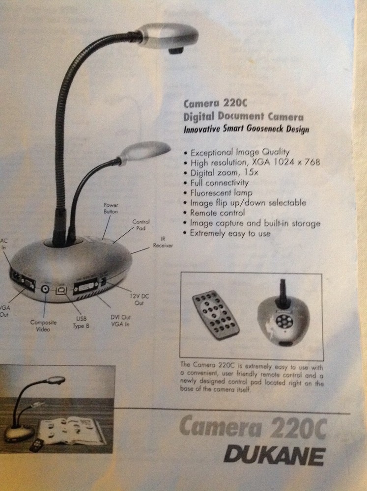 220c digital document camera