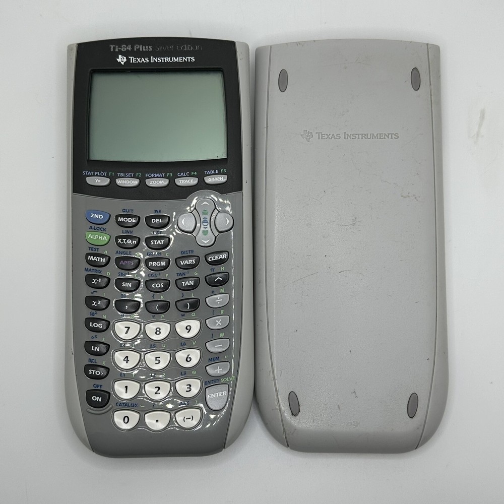 Texas Instruments TI-84 Plus Silver Edition Graphing Calculator Gray Tested READ