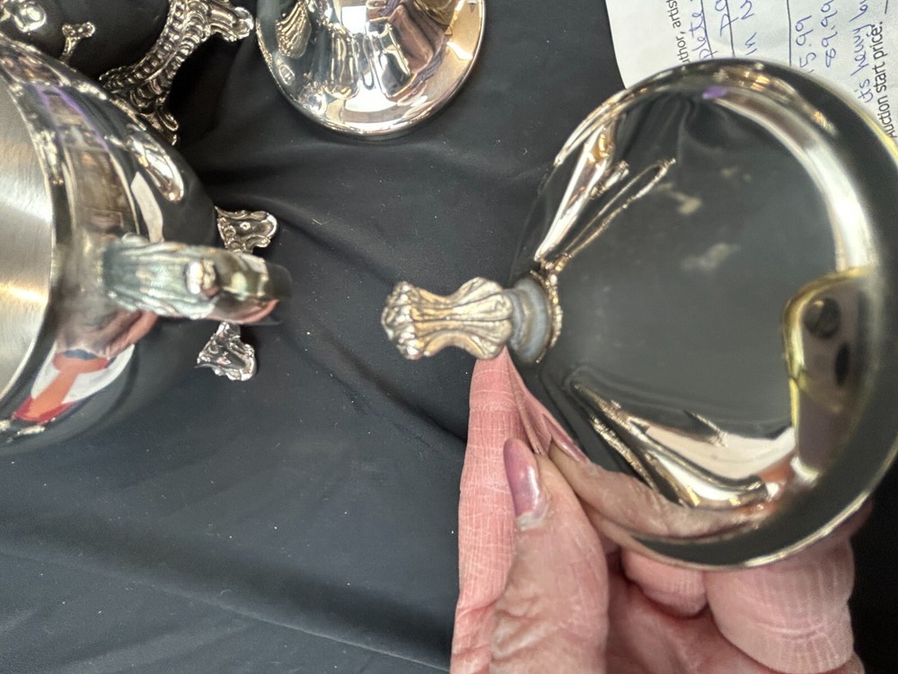 Vintage Coffee Server with Covered Cream And Sugar Set Beautiful