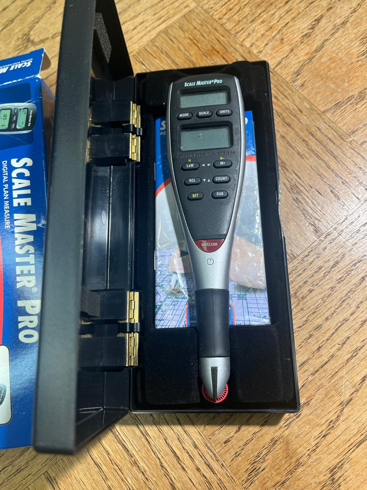 Scale Master Pro 6025 Digital Plan Measuring Tool Model Hard Case New Open Box