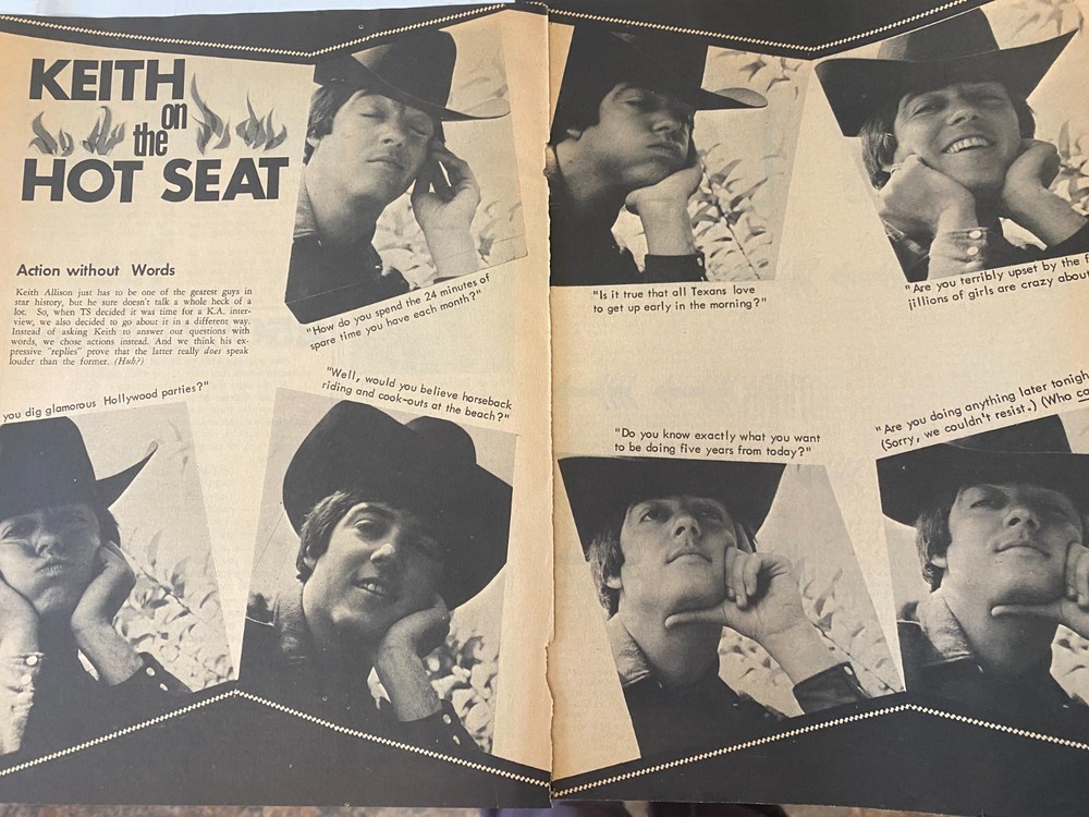 Keith Allison, Paul Revere and the Raiders, Two Page Vintage Clipping