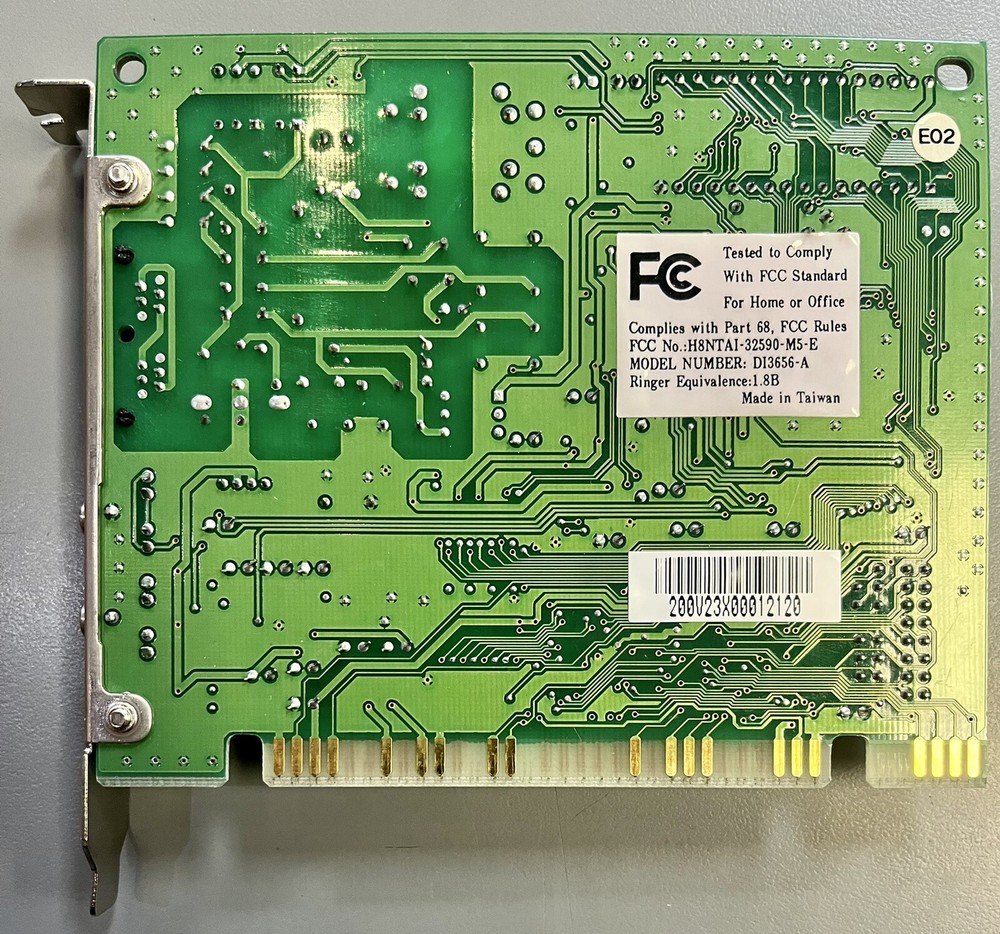 Desktop Computer ISA Modem Compatible Atech ATS-256 62pin 8bit