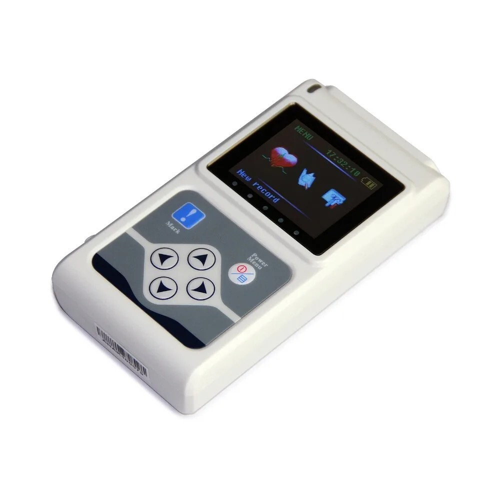 TLC9803 3 Channels ECG Holter 24H Recorder Dynamic EKG Monitor System + software