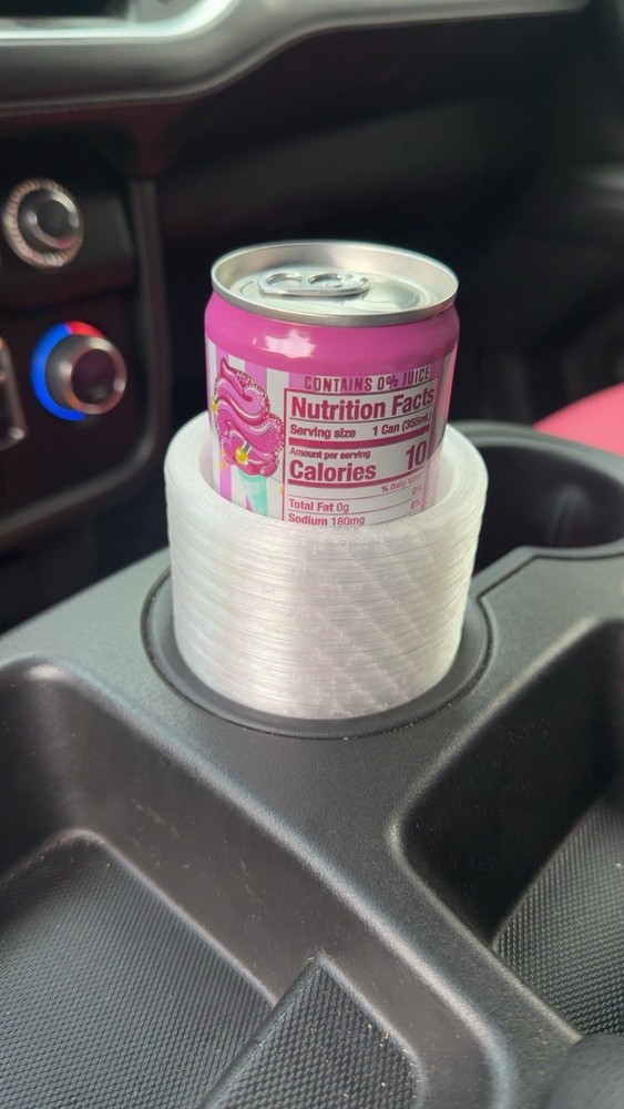 3d printed Slim can cup holder adapter