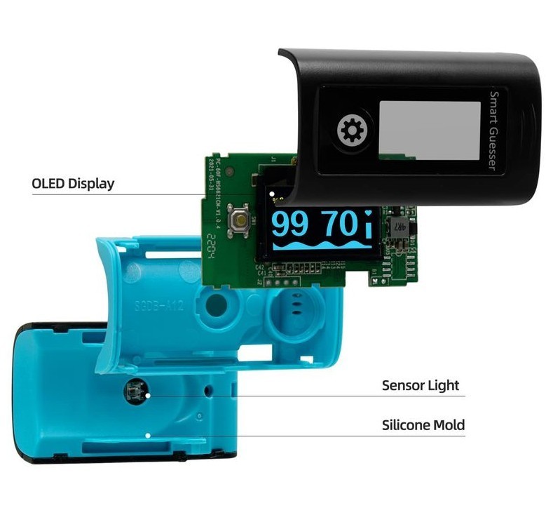 LOT Oximeter Pulse Fingertip SpO2 Heart Rate Blood Oxygen Saturation Monitor APP