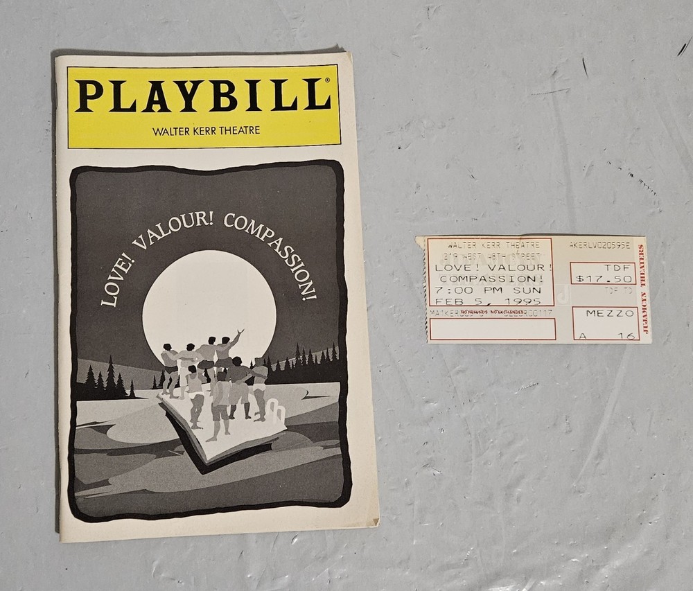 Love! Valour! Compassion! Playbill September 1995