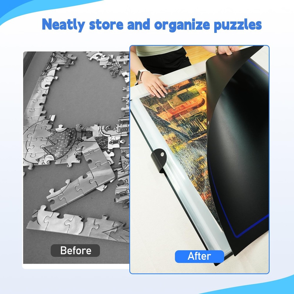 Extra Large Puzzle Storage Folder Keeper for Jigsaw Enthusiasts - Space-Savin...