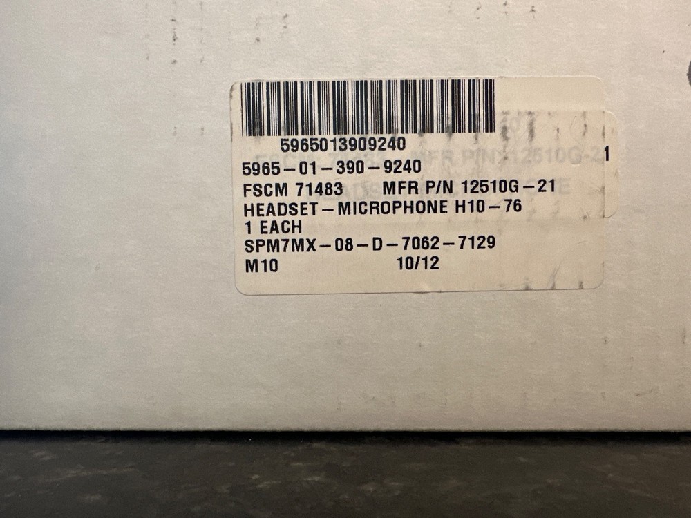 David Clark Model H10-76 Pilot Aviation Headset MINT TESTED