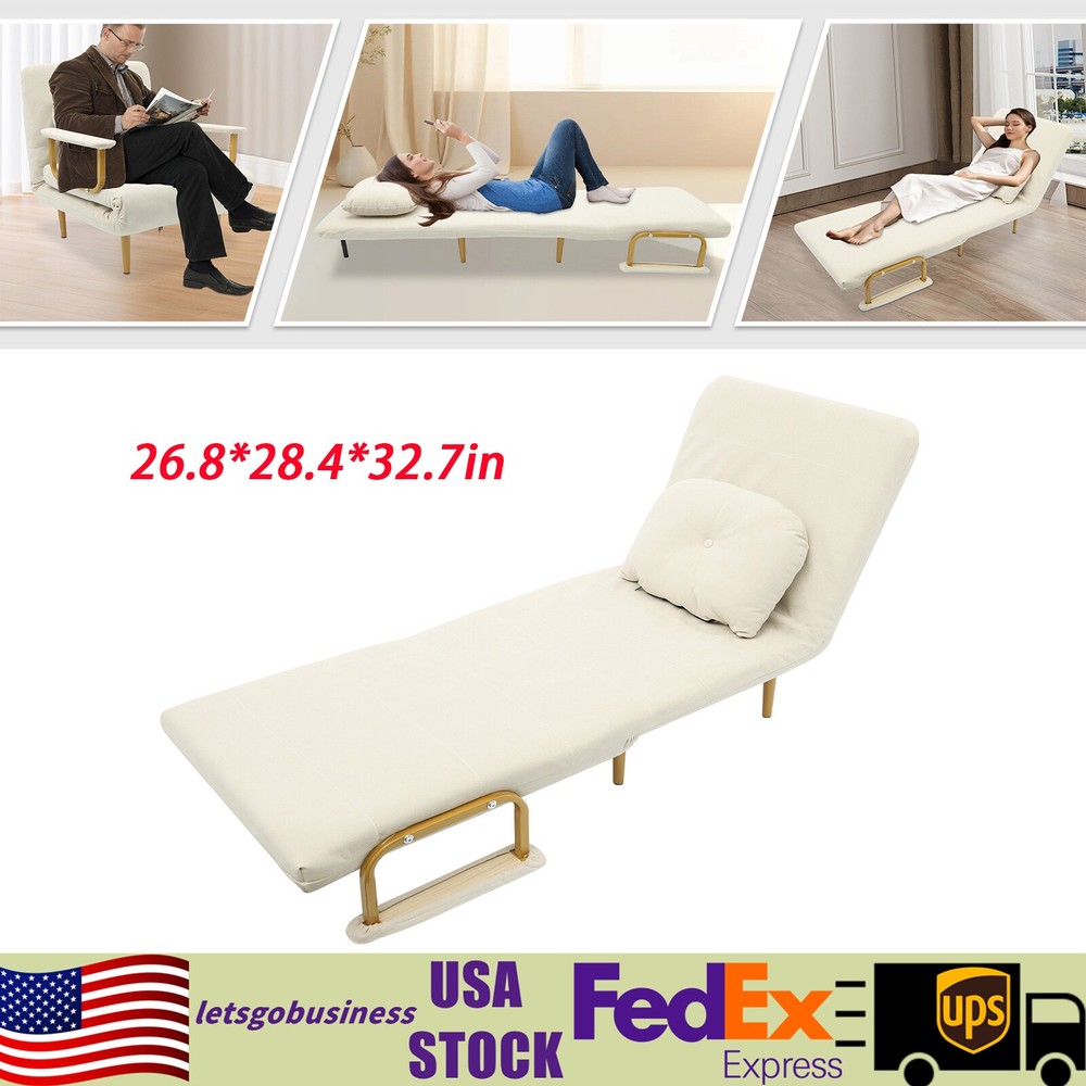 68x190cm Rust-proof Folding Sofa Bed Sofa Chair Bed Convertible Sofa Bed