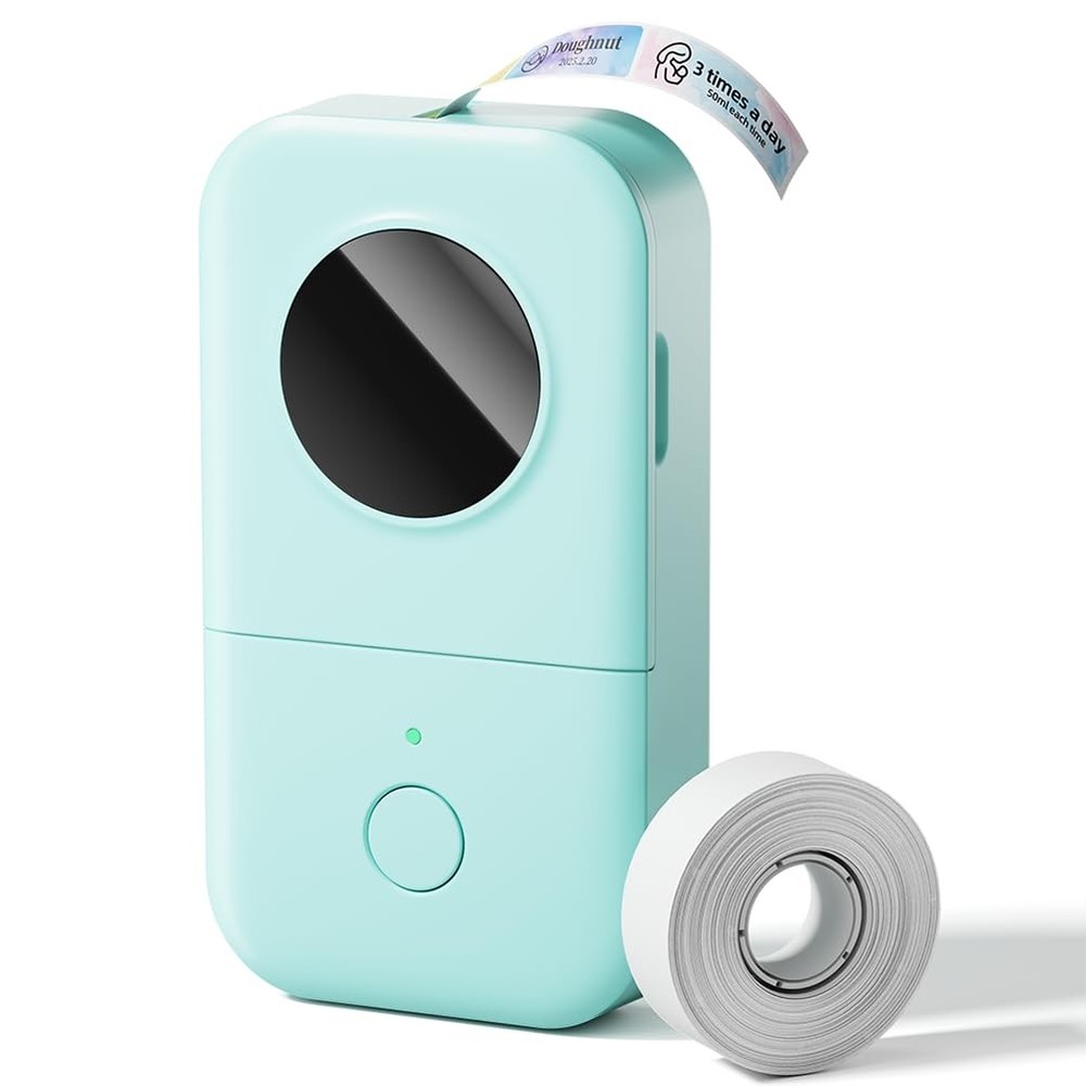 Phomemo Label Maker Machine with Tape, D30 Portable Mini Small, Green