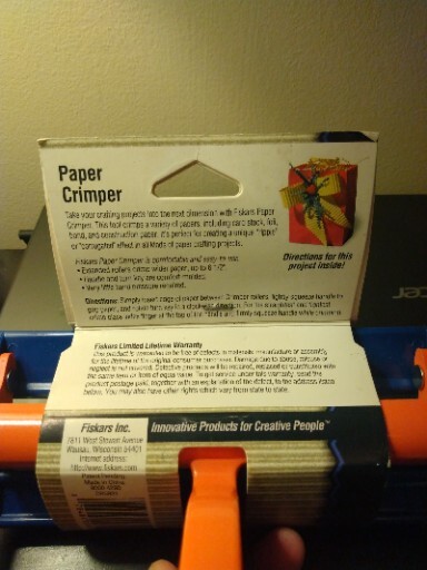 Fiskars Paper Crimper Extra Wide Rollers 9340 - NEW