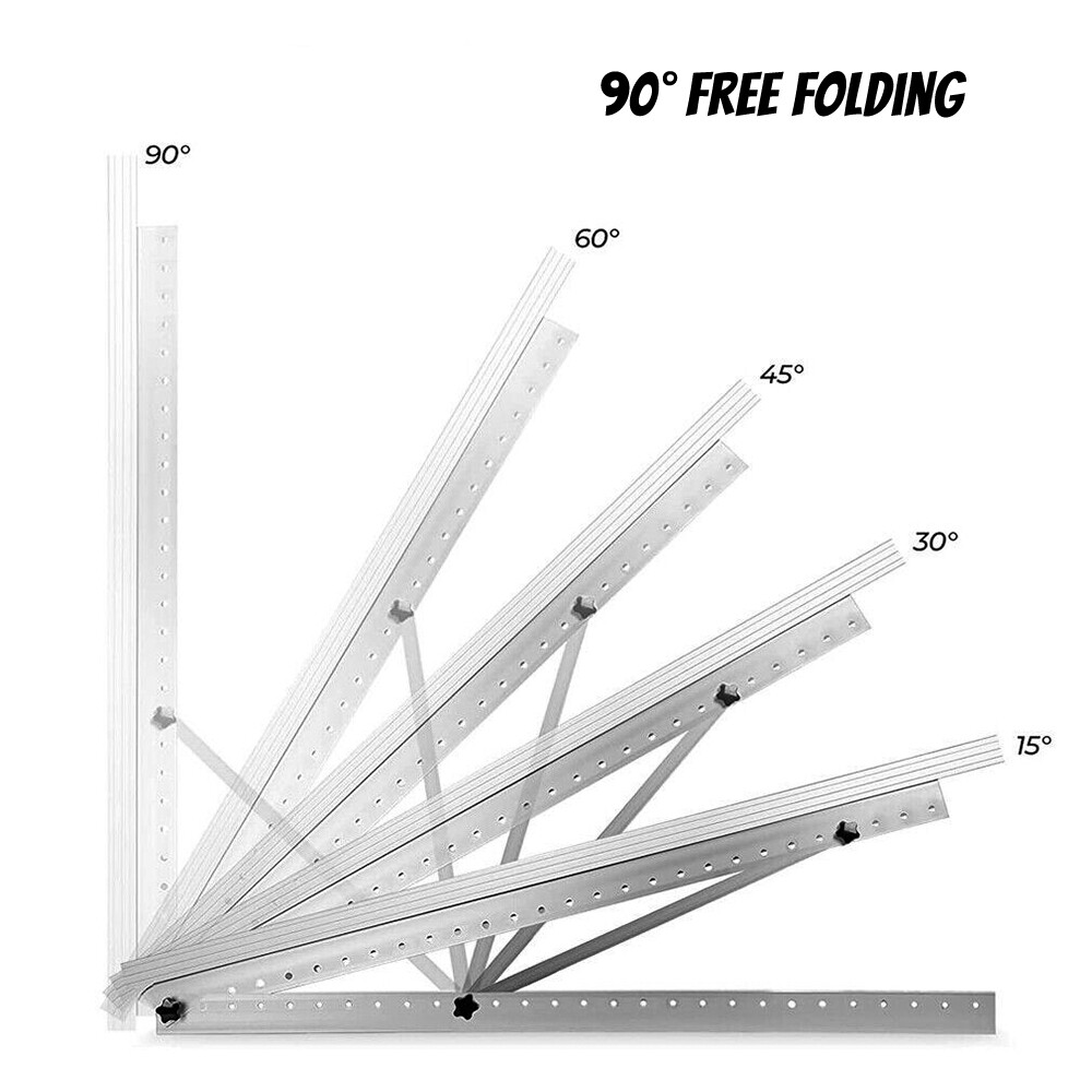 Angled Solar Panel Adjustable Mounting Frame Rails Brackets Tilt Shed Boat RV