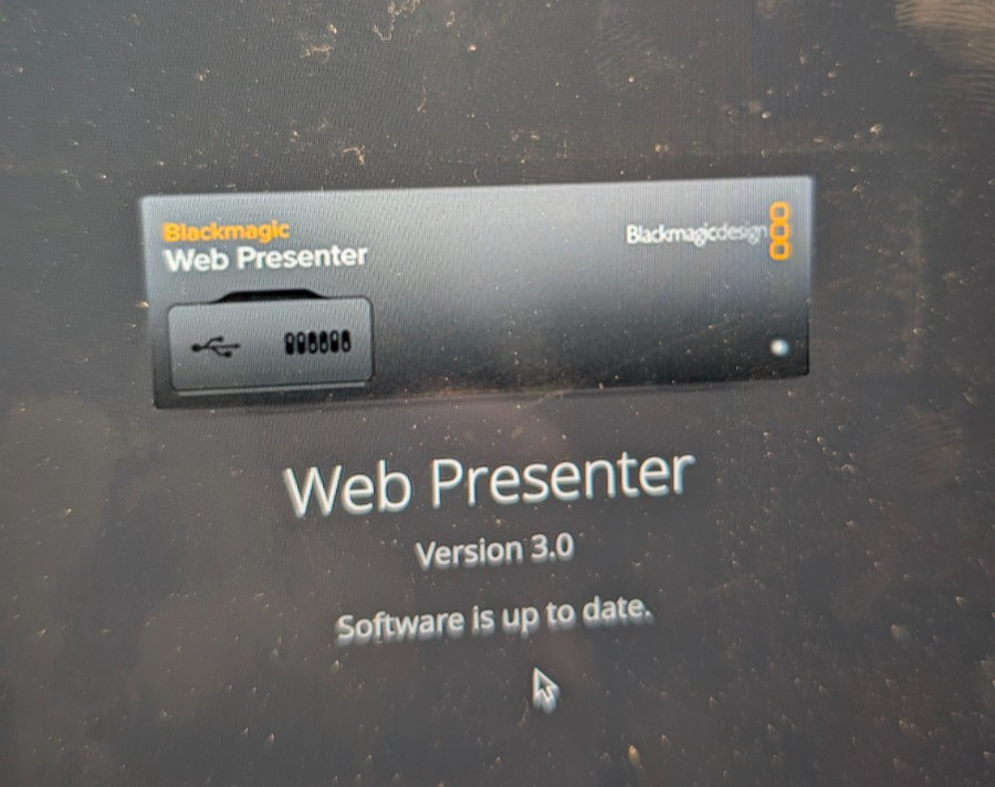 Blackmagic Web Presenter — For Parts or Repair