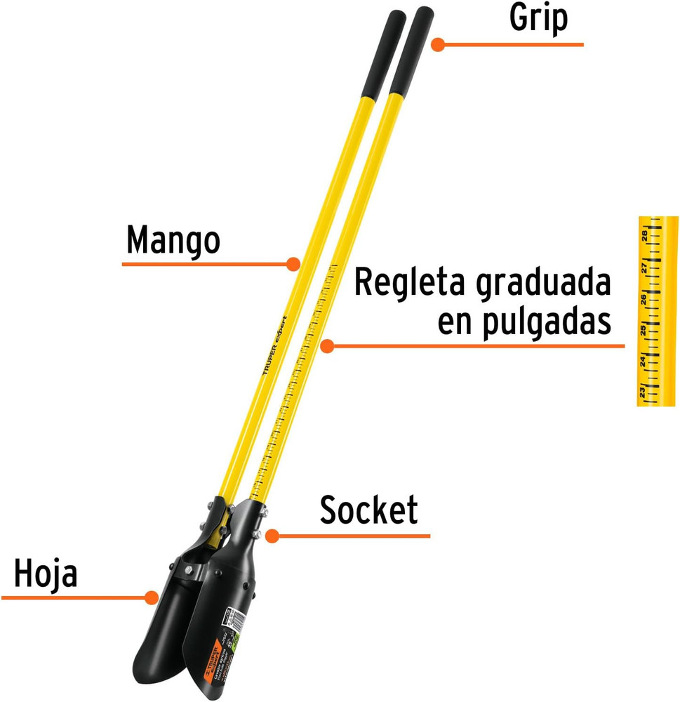 Hercules 48" Fiberglass Post Hole Digger - Strong & Dependable Tool