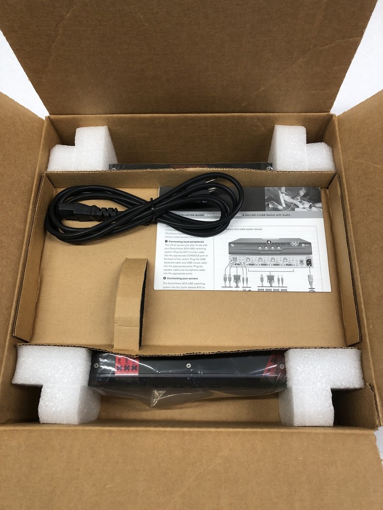 Avocent Cybex SwitchView Model SC4UAD-001 Secure DVI/USB Switch - Open Box