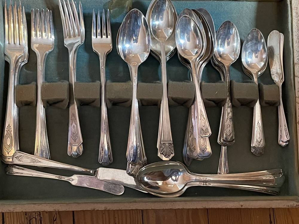 Silver plated Flatware Mixed Large Lot - Antique Vintage