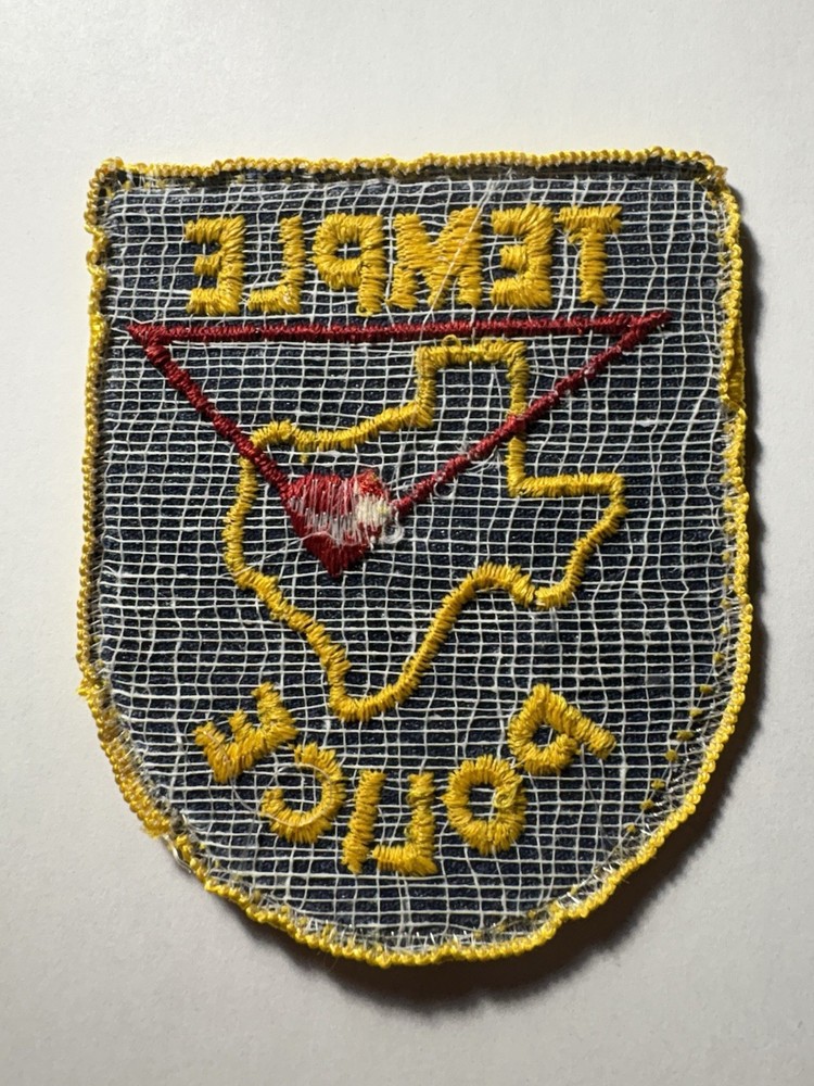 Temple Texas Police Patch ~ Obsolete